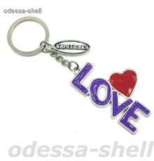 Брелок Кирилловкаиз металла овал.табличка+LOVE синий
каждый в упак.опт от 2шт