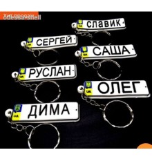 Брелки имена(из мягкой резины,номерные знаки с мужскими именами,двусторонние) длина 5см
в уп.24 имени опт от 5шт