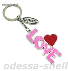 Брелок Одессаиз металла овал.табличка+LOVE розовый
каждый в упак.опт от 2шт