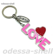 Брелок Коблевоиз металла овал.табличка+LOVE розовый
каждый в упак.опт от 2шт