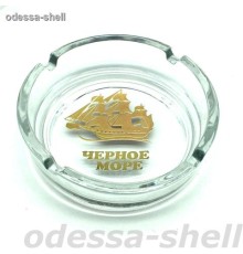 Сувенир Черное морепепельница стекло внутри наклейка золото парус и слово
опт от 2шт