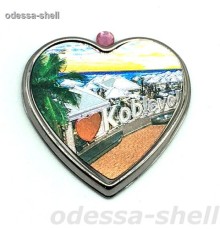 Магнит Коблевоиз металла в виде сердечка+стразик внутри фольга с изображ.I LOVE
опт от 2шт