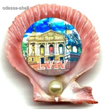 Магниты Львовиз натур.ракушки(цветной гребешок) внутри фольга тисненая с изображ достоприм.Львова
каждый в индивид.упак.опт от 2шт