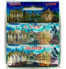 Магниты Львовнабор из двух магнитов(фольга на виниле 7,5*3,4см) с изображ.достоприм.Львова,каждый набор в упаковке
цена указана за один набор из двух магнитов опт от 2 наборов