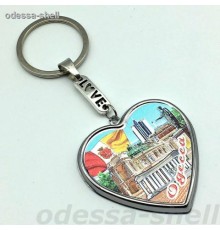 Брелок Одессаиз металла в виде сердца внутри фольга+фурнитура LOVE каждый в упаковке
опт от 2шт